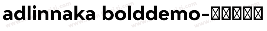 adlinnaka bolddemo字体转换